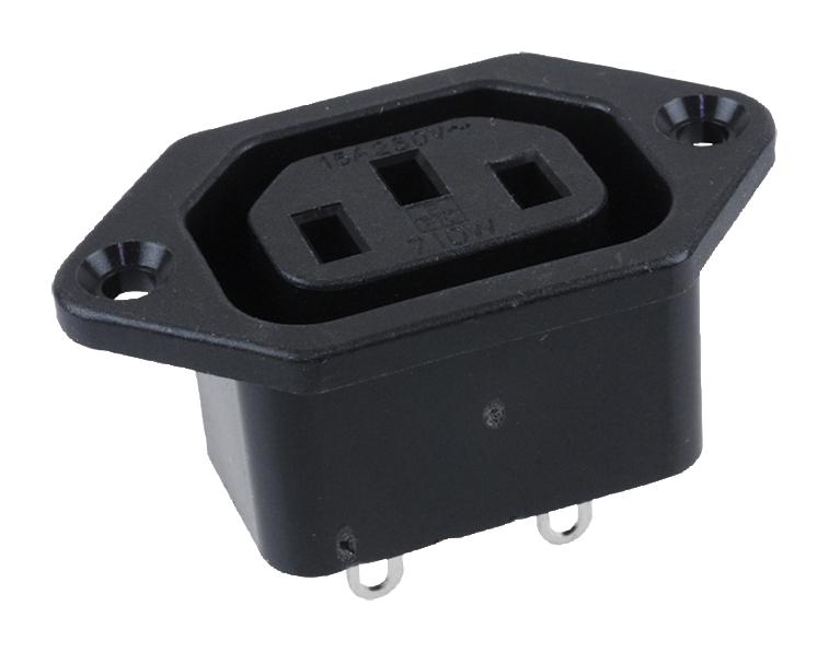 Multicomp Spc4627 Connector, Power Entry, Receptacle, 15A