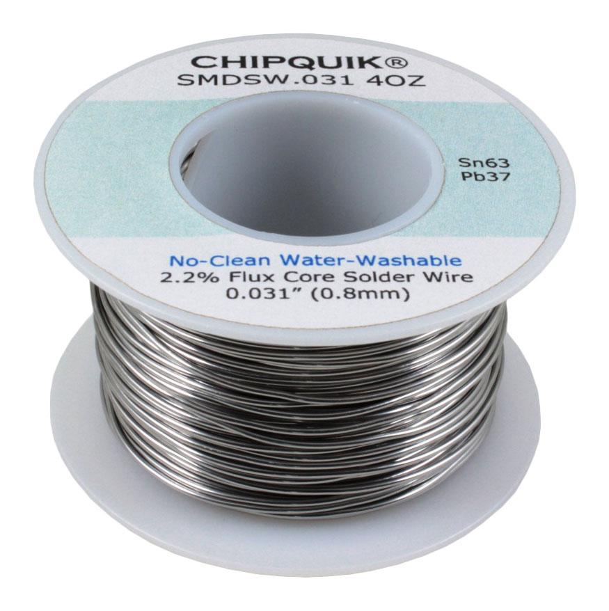 Chip Quik Smdsw .031 4Oz Small Spool Solder Wire-63/37 Tin/lead