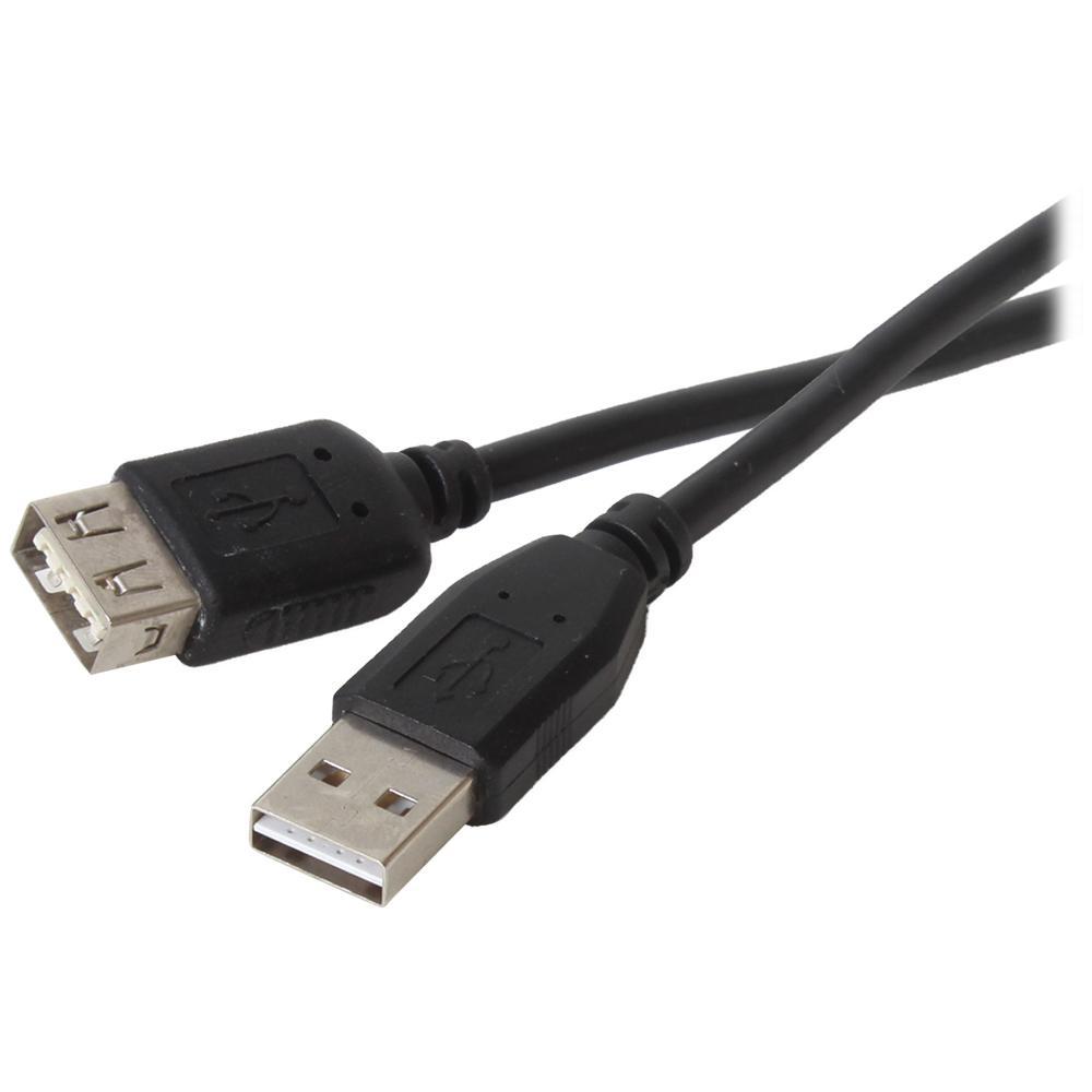 Stellar Labs Computer Plus 83-17339 6  Black Usb Reversible A Male To A Female Extension Cable