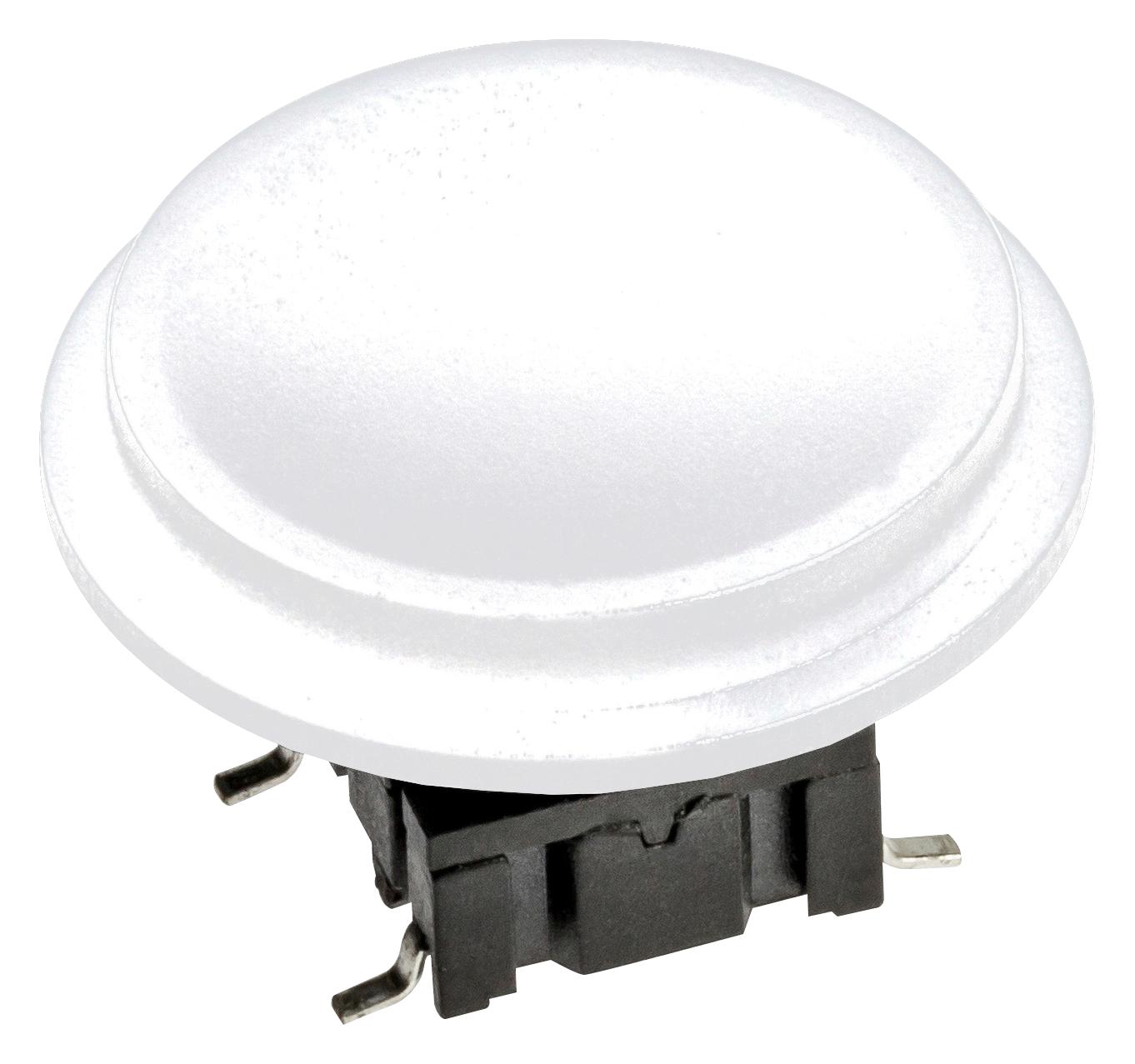 Apem 10C1616Lmh11809 Cap, Tactile Switch, White