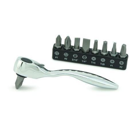 Titan 11205 Offset Micro Bit Ratchet With Bits