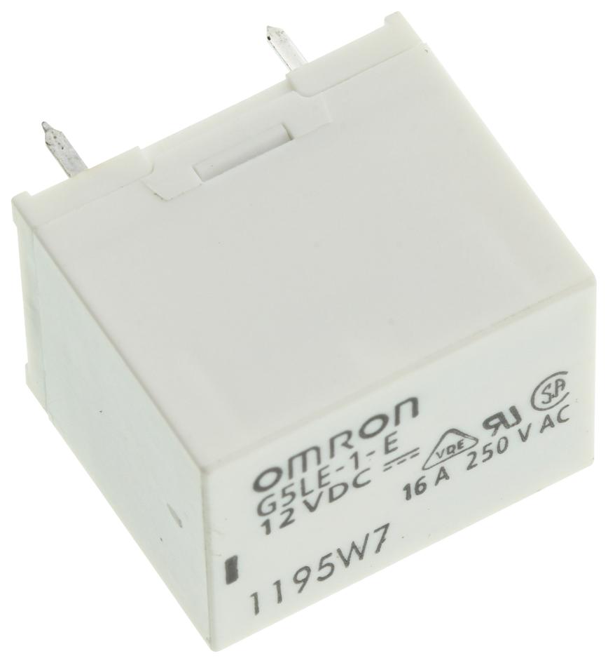 Omron Electronic Components G5Le-1-E Dc12 Relay, Spdt, 250Vac, 30Vdc, 16A