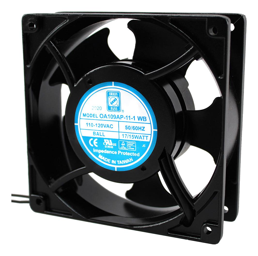 Orion Fans Oa109Ap-11-1Wb. Axial Fan, 110Cfm, 42Db, 120X38.5Mm