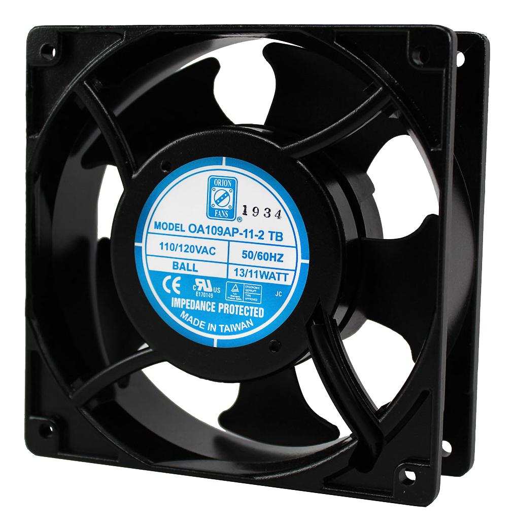 Orion Fans Oa109Ap-11-2Tb Axial Fan, 71Cfm, 35Db, 115V, 120X38.5Mm