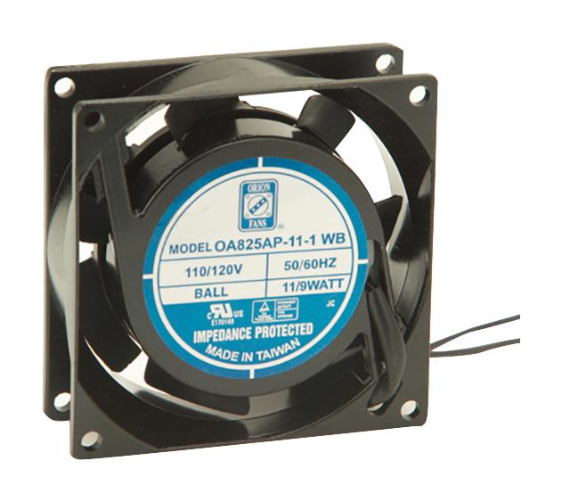 Orion Fans Oa825Ap-11-1Wb Axial Fan, Ball, 25Cfm, 28Db, 9W, 115Vac