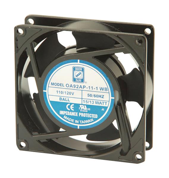 Orion Fans Oa92Ap-11-1Wb. Axial Fan, Ball, 35Cfm, 30Db, 13W, 115V