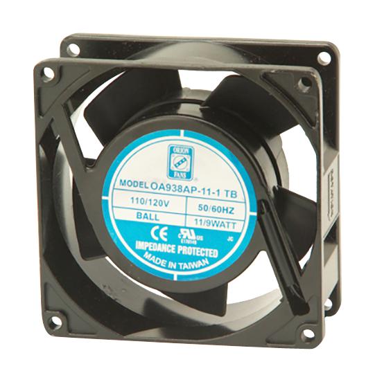 Orion Fans Oa938Ap-11-1Tb Axial Fan, Ball, 50Cfm, 32Db, 9W, 115Vac