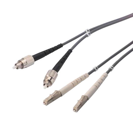 L-Com Fodfc-Lc-01 Fo Cable, Fc-Lc Duplex, Om1, 3.3