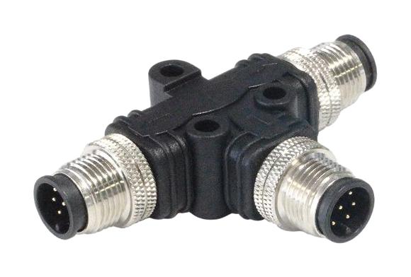 Bulgin Limited Pxppvc08Tsmm04Afiifi. Sensor Splitter, 4P M8 Plug-2 X M8 Plug