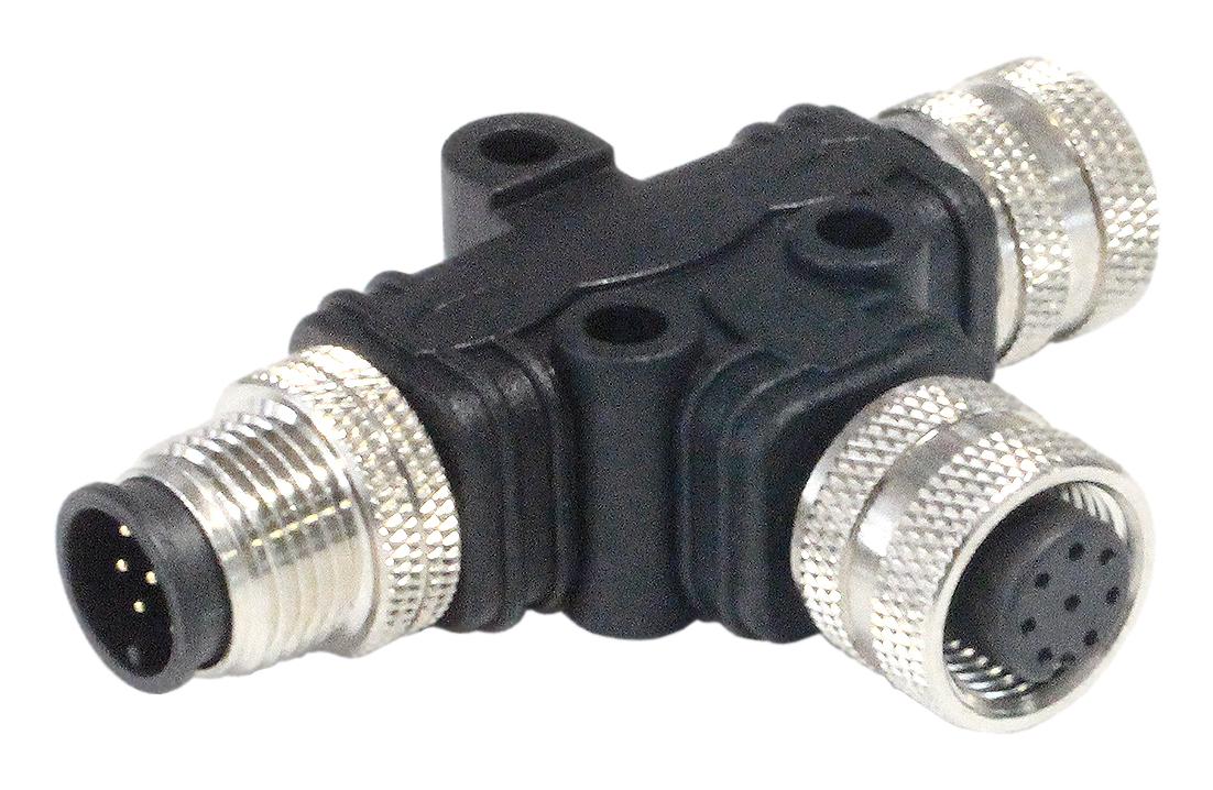 Bulgin Limited Pxppvc12Tsfm12Afbifb. Sensor Splitter, 12P M12 Rcpt-2Xm12 Plug