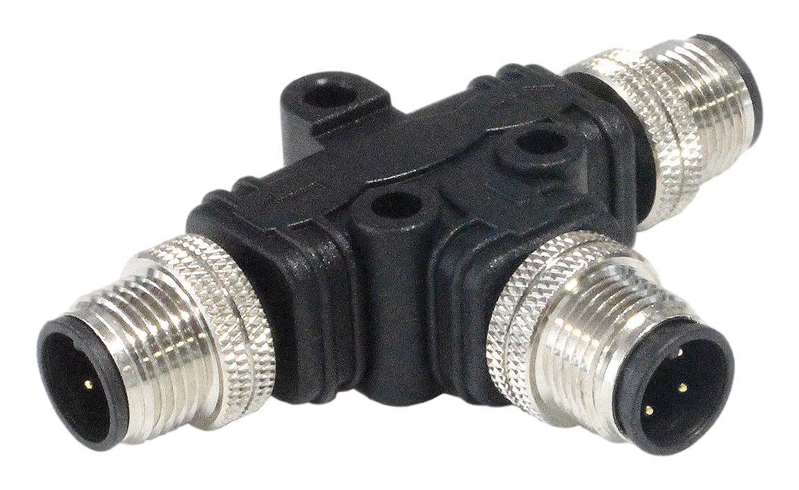 Bulgin Limited Pxppvc12Tsmm04Afiifi. Sensor Splitter, 4P M12 Plug-2Xm12 Plug