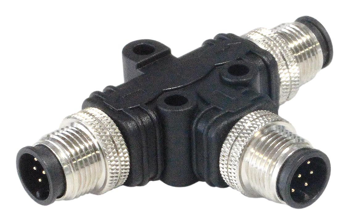 Bulgin Limited Pxppvc12Tsmm08Afiifi. Sensor Splitter, 8P M12 Plug-2Xm12 Plug