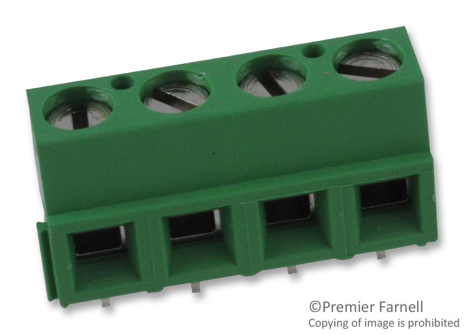 Buchanan - Te Connectivity 282837-4 Terminal Block, Pcb, 4 Position, 30-16Awg