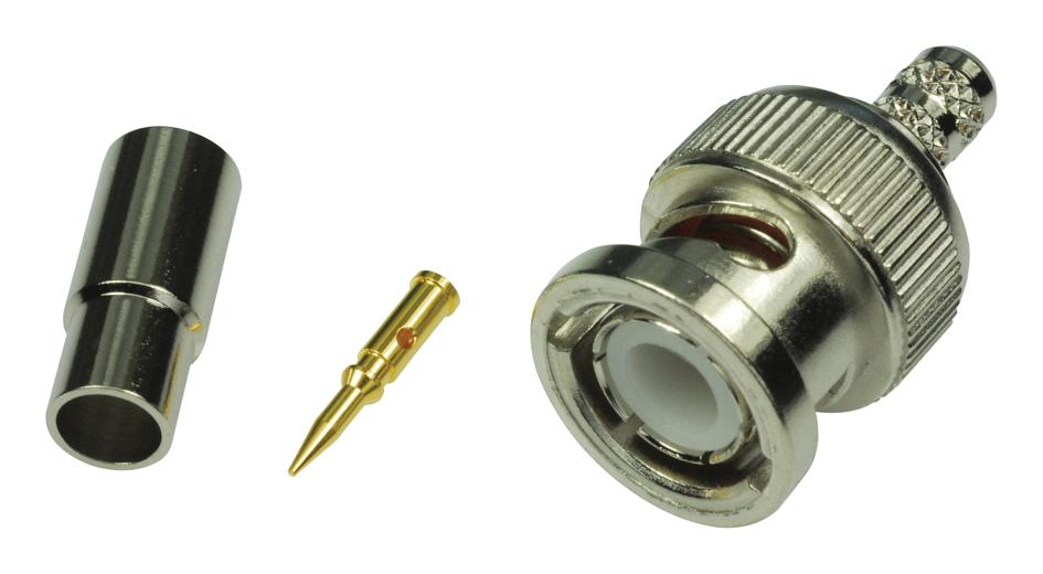 Amphenol Rf 112128 Connector, Bnc, Plug, 50 Ohm, Cable