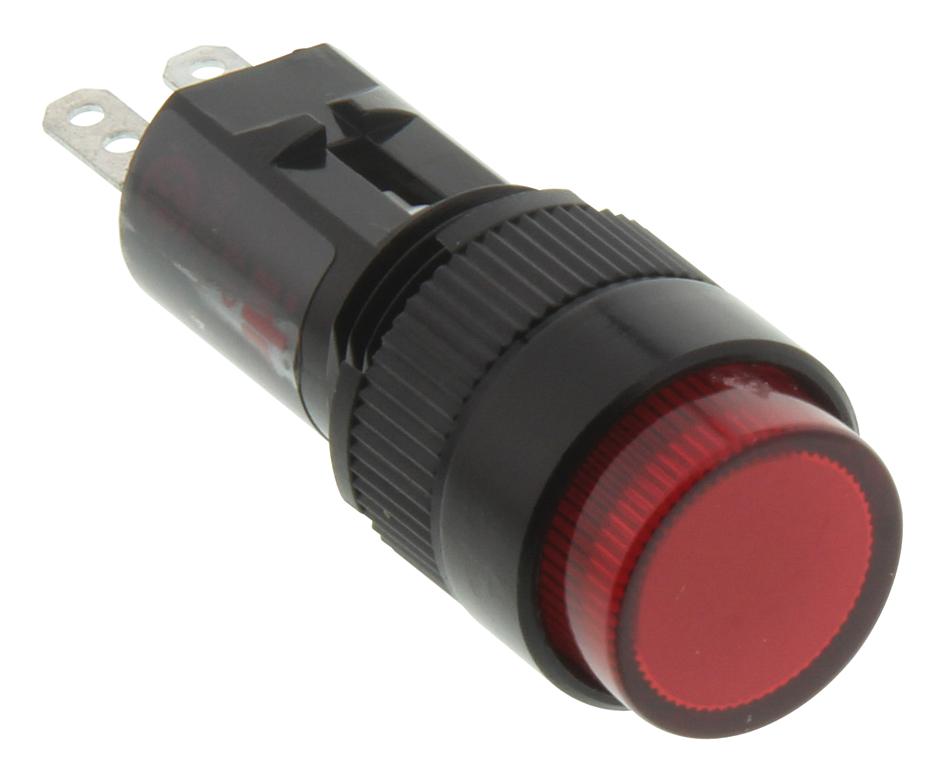 Idec Ap2M122-R Panel Mount Indicator, Led, 12Mm, Red, 24V