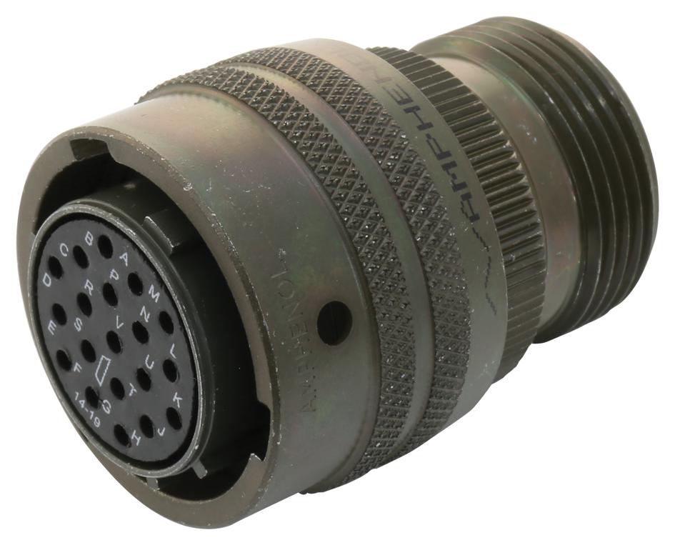 Amphenol Industrial Pt06A14-19S. Circular Connector Plug Size 14, 19 Position, Cable