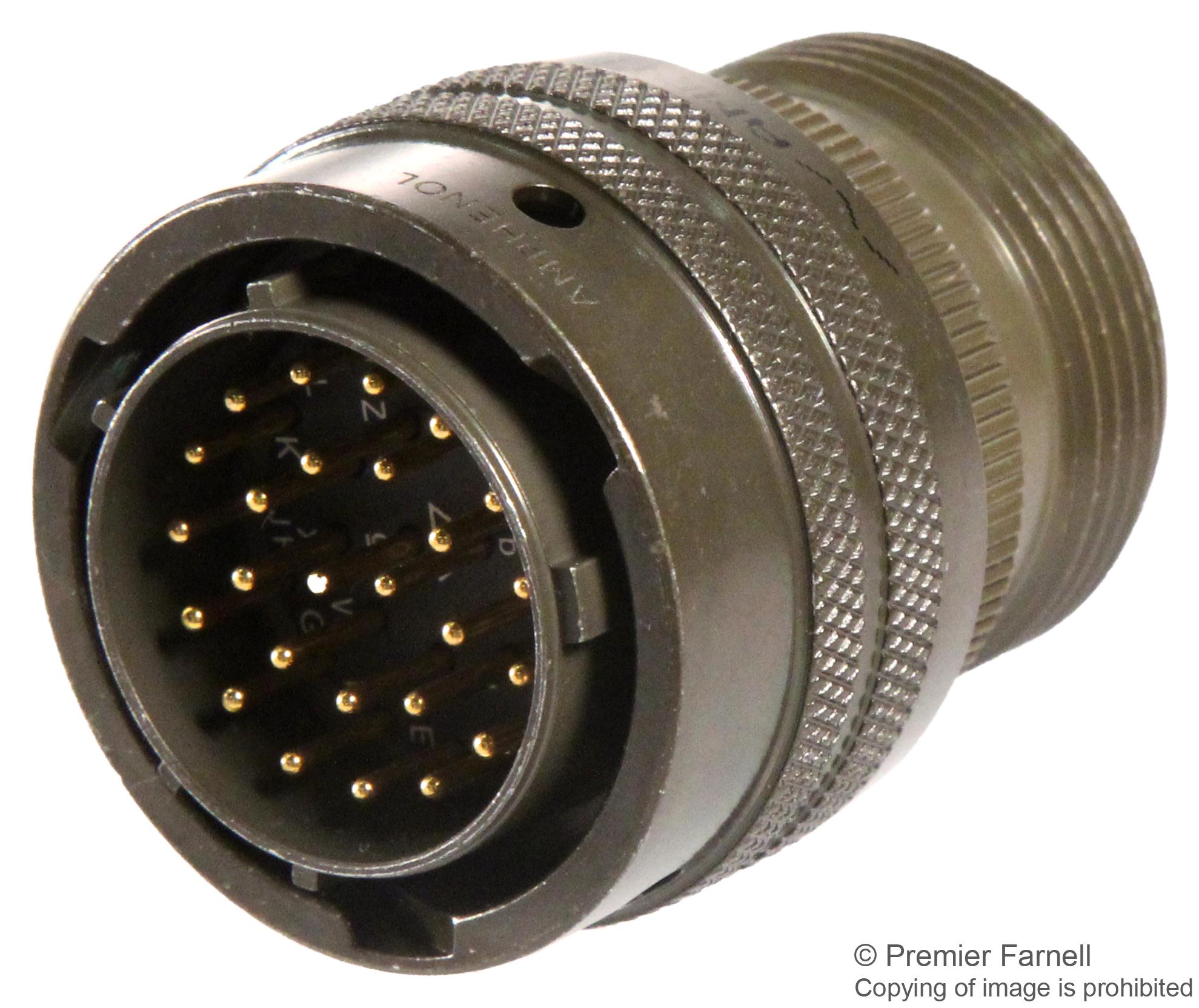 Amphenol Industrial Pt06A-16-26P Circular Connector Plug Size 16, 26 Position, Cable