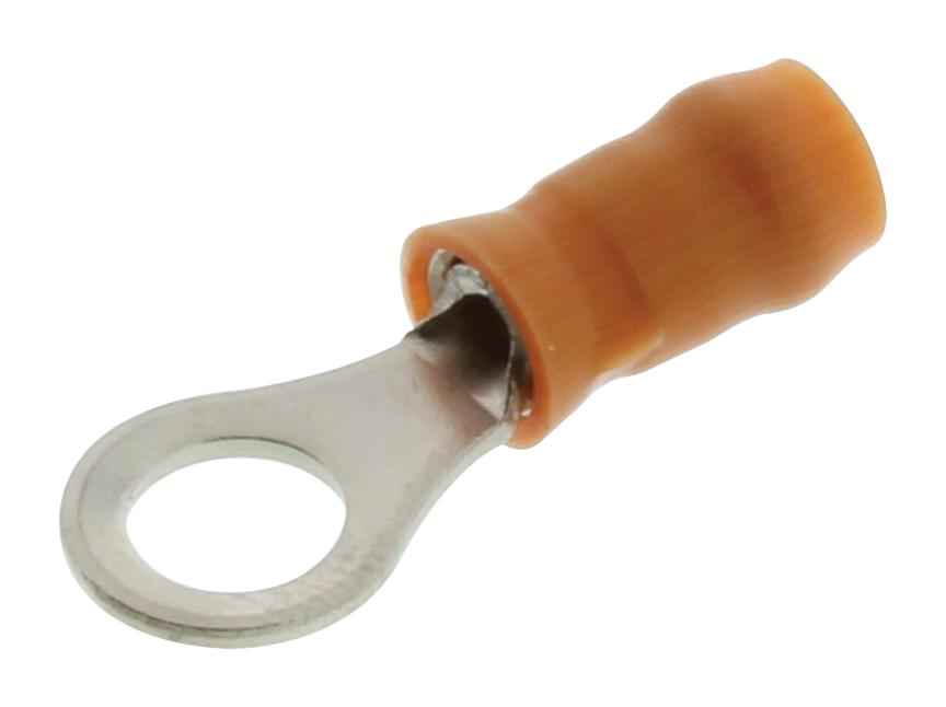 Amp - Te Connectivity 50836-1. Terminal, Ring Tongue, #10, Crimp Orange