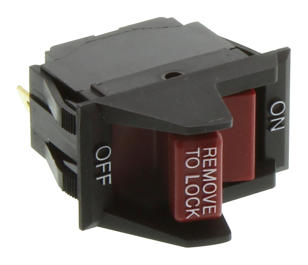 Eaton 8166K23 Rocker Switch, Spst, 20A, 250Vac