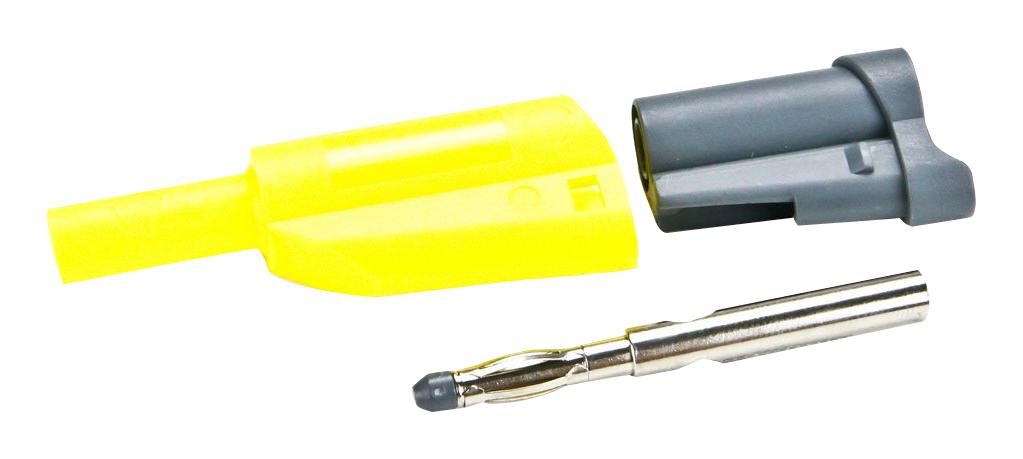 Cal Test Electronics Ct2631-4 Banana Test Connector, Plug, 36A, 1Kv, Yellow 95Ac5315