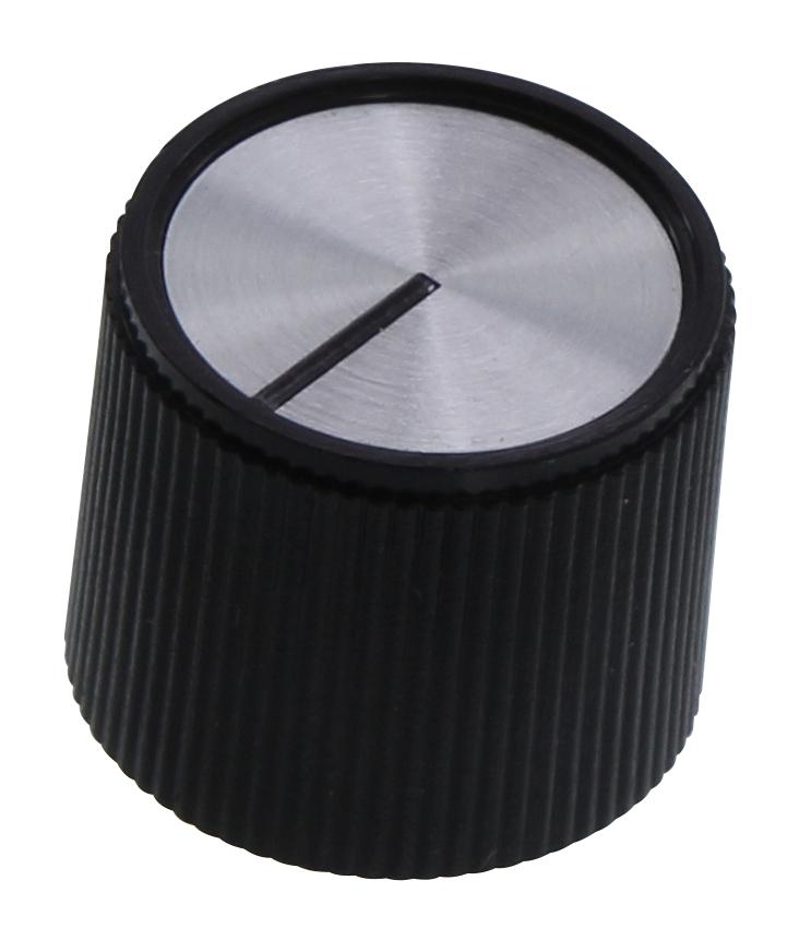 Ehc (Electronic Hardware) Eh71-1C2S Round Knob With Line Indicator, 6.35Mm