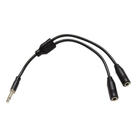 Multicomp Pro 24-13486 Cable, 3.5Mm Mono Plug-2 Jack, 6, Blk