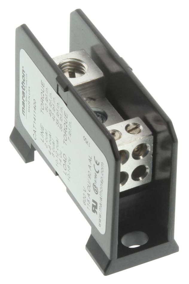 Marathon Special Products 1411400 Terminal Block, Barrier, 1 Position, 16-10Awg