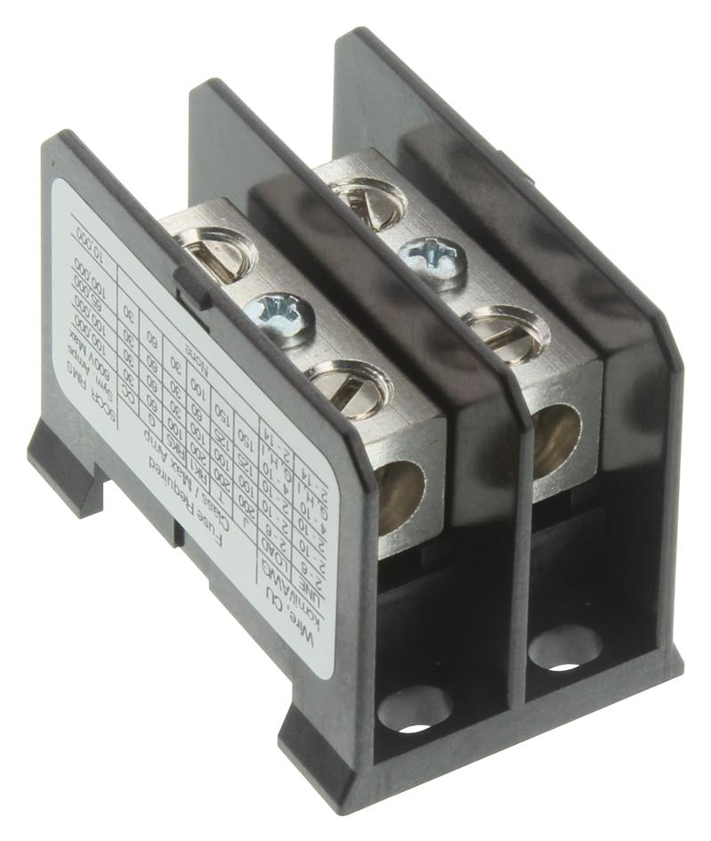 Marathon Special Products 1412300 Terminal Block, Barrier, 2 Position, 14-2Awg