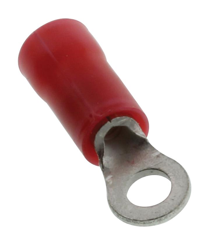 Amp - Te Connectivity 8-34141-1 Terminal, Ring Tongue, #4, Crimp, Red