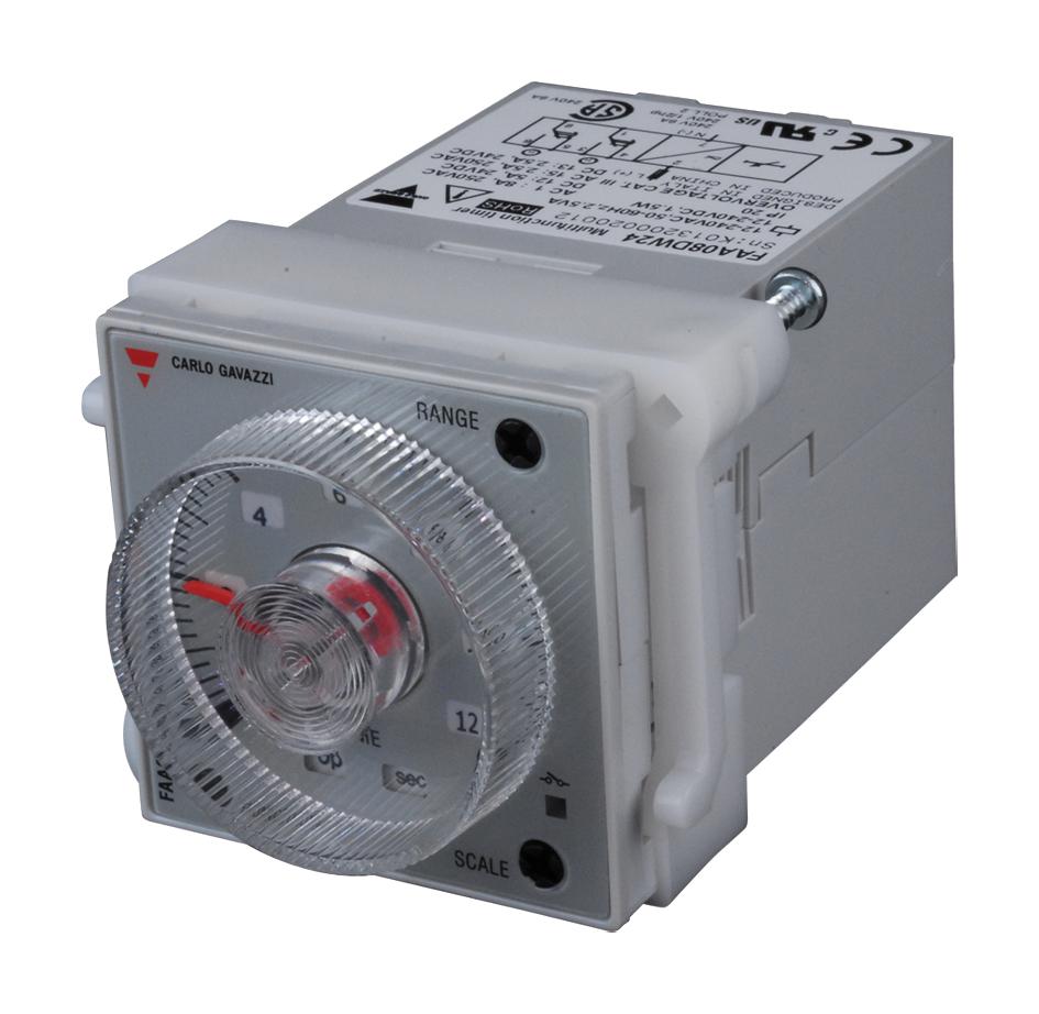 Carlo Gavazzi Faa08Dw24 Analogue Timer, 0.05Sec-300H, 8A