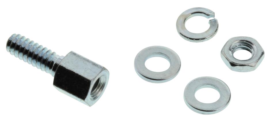 Amphenol Communications Solutions L17D2041843X Screw Lock, Female, 8.5Mm, 4-40