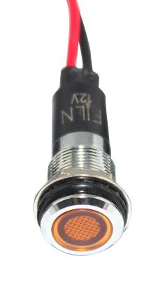 Mallory Fl1M-12Fw-1-Y12V Led Yel 12Mm Nut 12Vac/dc Stk Â£ 99Ac2297