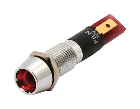 Mallory Fl1M-8Cj-2-R12V Led Red 8Mm Nut 12Vac/dc Stk Â£ 99Ac2374