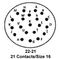 ITT CANNON KPSE06F22-21P